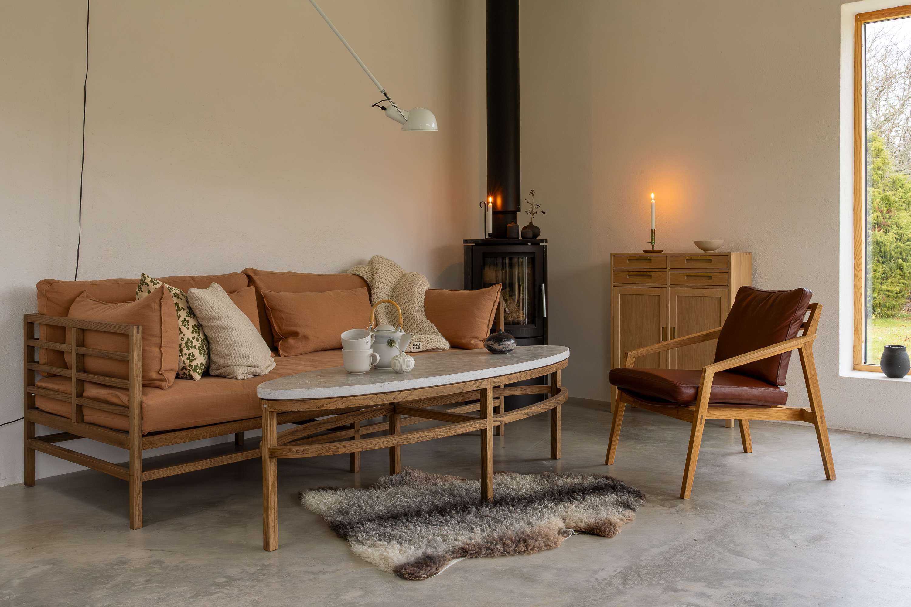 Inredningsmiljö med möbler från G.A.D.