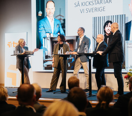 Panelsamtal "Så kickstartar vi Sverige" på TMF årsmöte 2025.