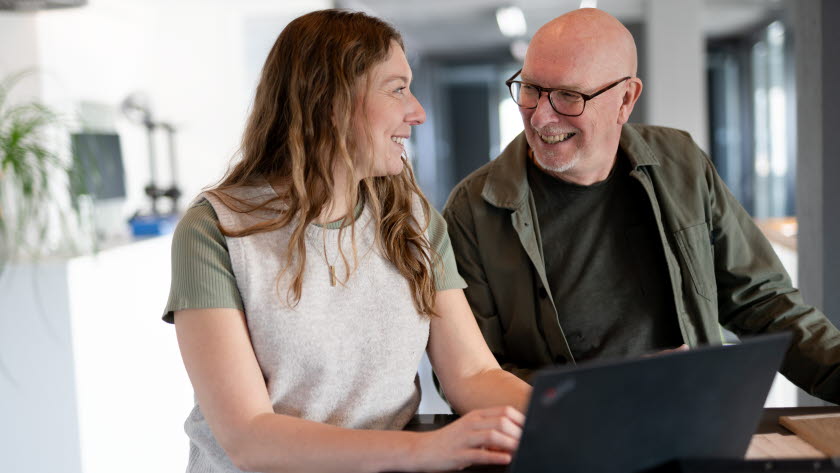 Hanna Söderlund med pappa Ulf.