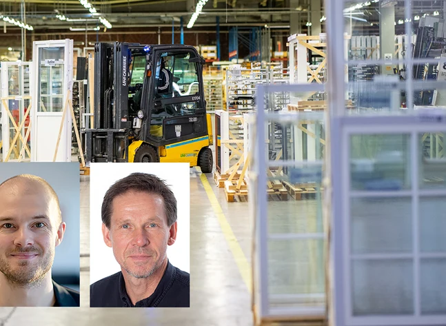 Collage - Elitfönstermiljö samt Michael Lemdal (KI), Hans-Åke Palmgren (Boverket)