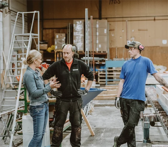 Bra Hus - fabriksmiljö med vd Kristina Hedlund