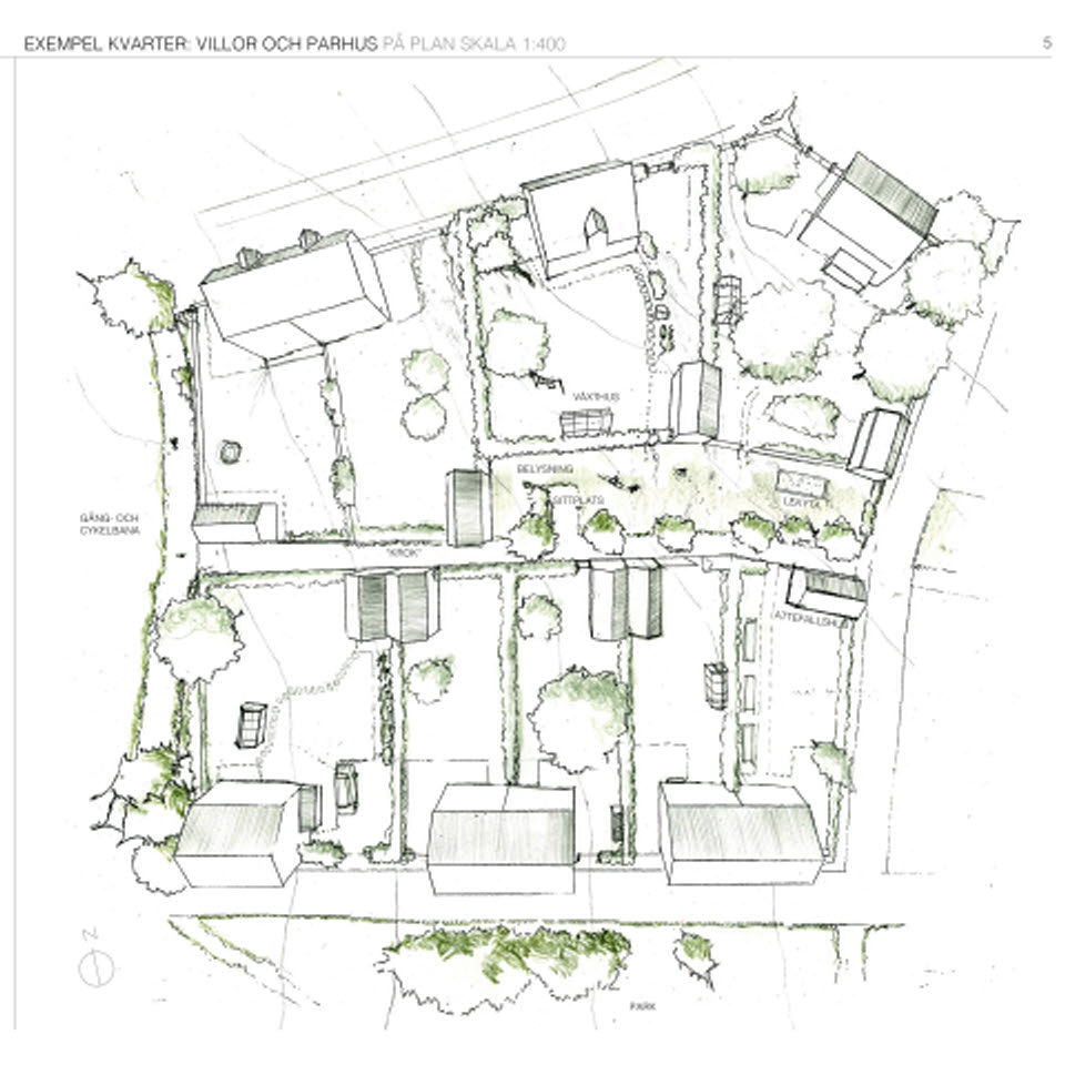 Bidraget Trädkramar i "Den hållbara trädgårdsstaden" - TMF:s idétävling för arkitektstudenter.