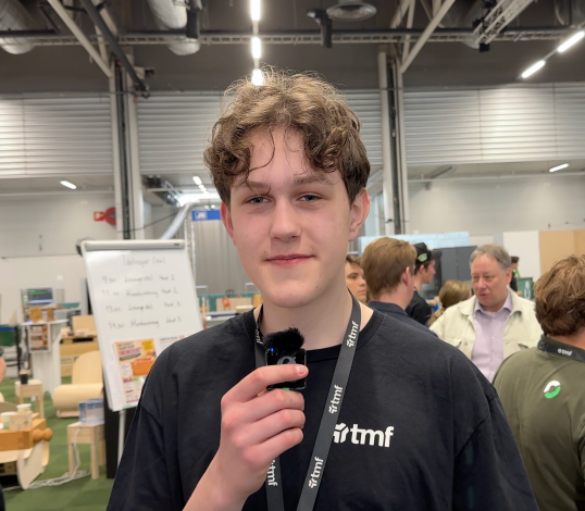Simon Flodin, Simon Flodin, elev på Östrabo yrkesgymnasium i Uddevalla.