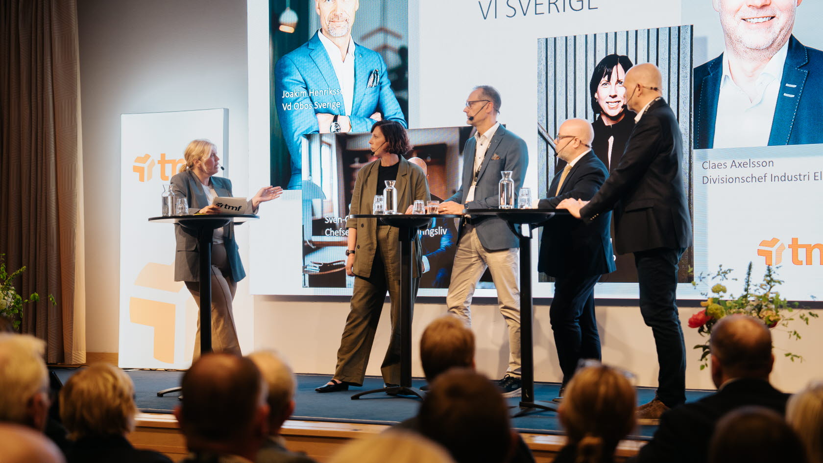 Panelsamtal "Så kickstartar vi Sverige" på TMF årsmöte 2025.