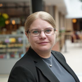 Frida Kertz, jurist/förhandlare på TMF/Grafiska Företagen