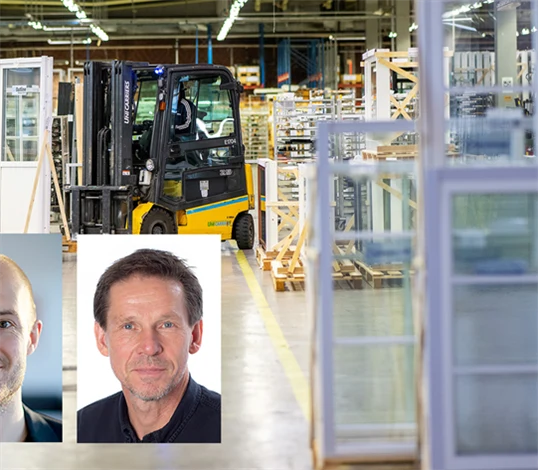 Collage - Elitfönstermiljö samt Michael Lemdal (KI), Hans-Åke Palmgren (Boverket)