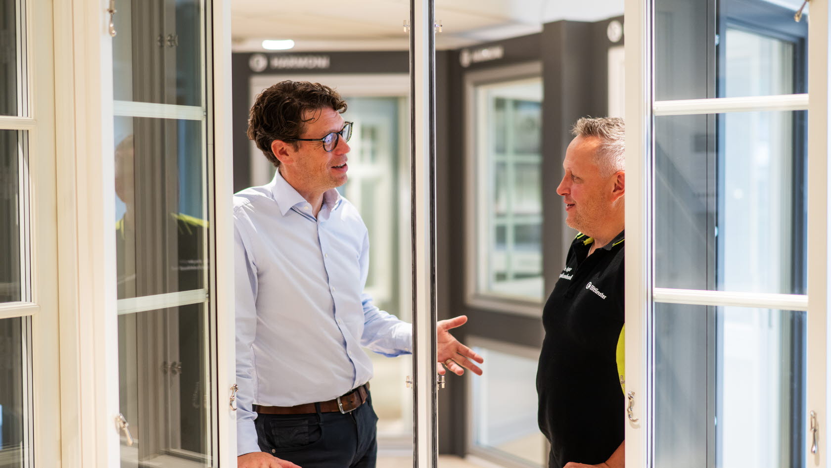 Elitförnsters vd Jonas Hernborg och skyddsombudet Kalle Bogar.