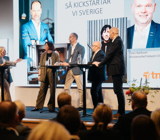 Panelsamtal "Så kickstartar vi Sverige" på TMF årsmöte 2025.
