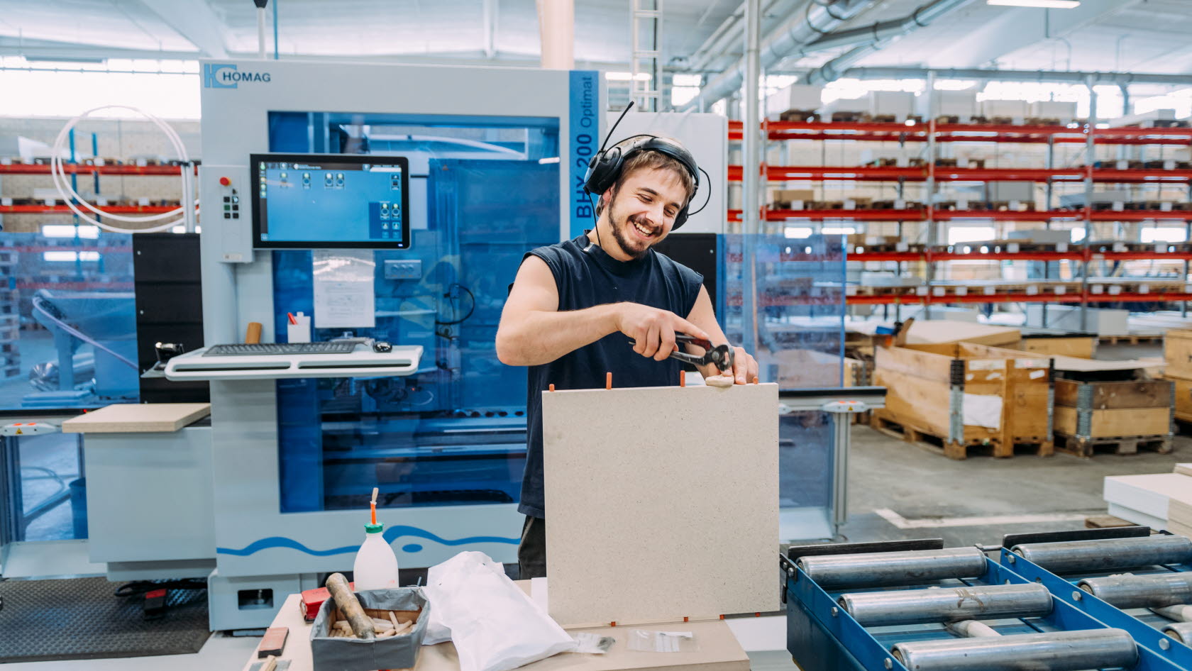 Produktionsmiljö på Edsbyn.