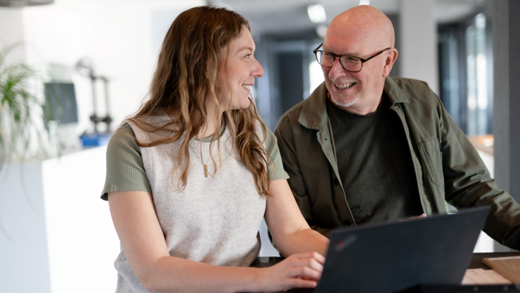 Hanna Söderlund med pappa Ulf.